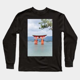 View of Itsukushima Torii gate from the island Long Sleeve T-Shirt